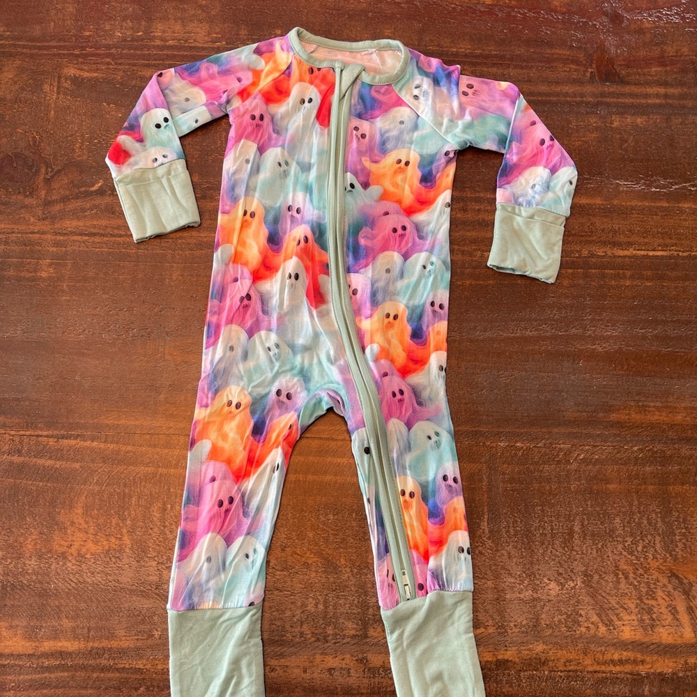 Colorful Ghost Print Kids Sleeper